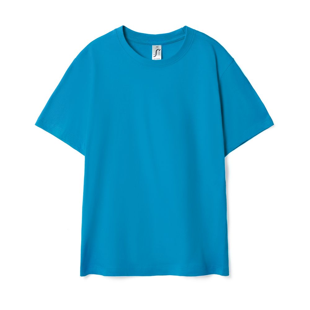 Футболка детская Regent Kids, ярко-бирюзовая-0