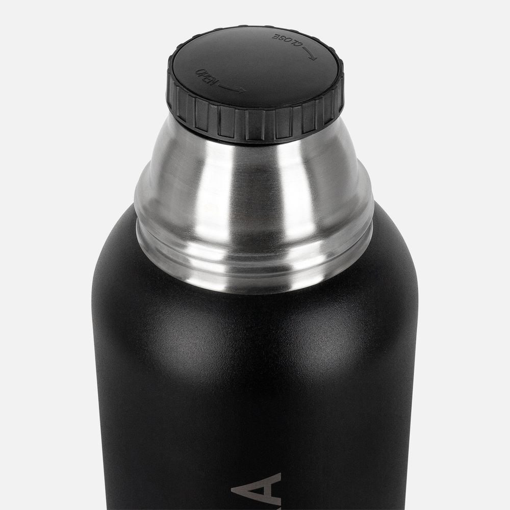 Термос Relaxika 1200 со стикерпаком, черный-2