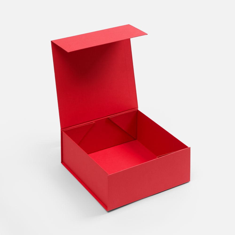 Коробка складная Quadra Fold, красная-1