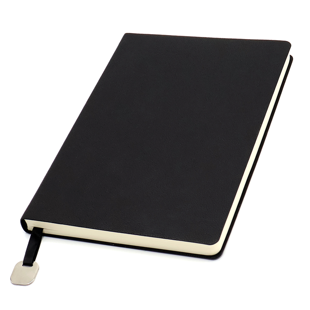 Ежедневник A5 недатированный Farfalla в мягком переплёте, Черный-1