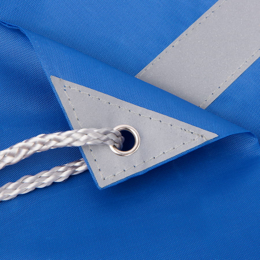 Рюкзак мешок RAY со светоотражающей полосой, синий-4