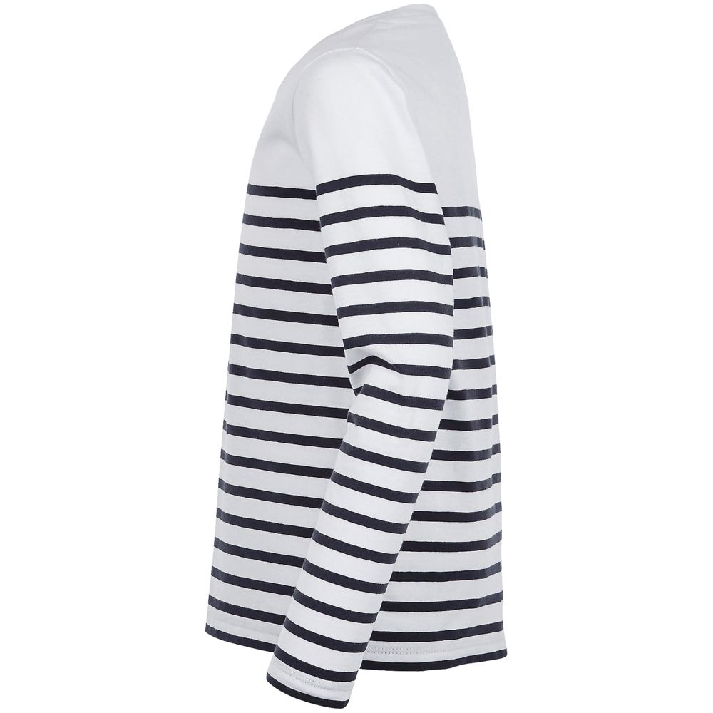 Футболка детская с длинным рукавом Matelot LSL Kids, белая с синим-1