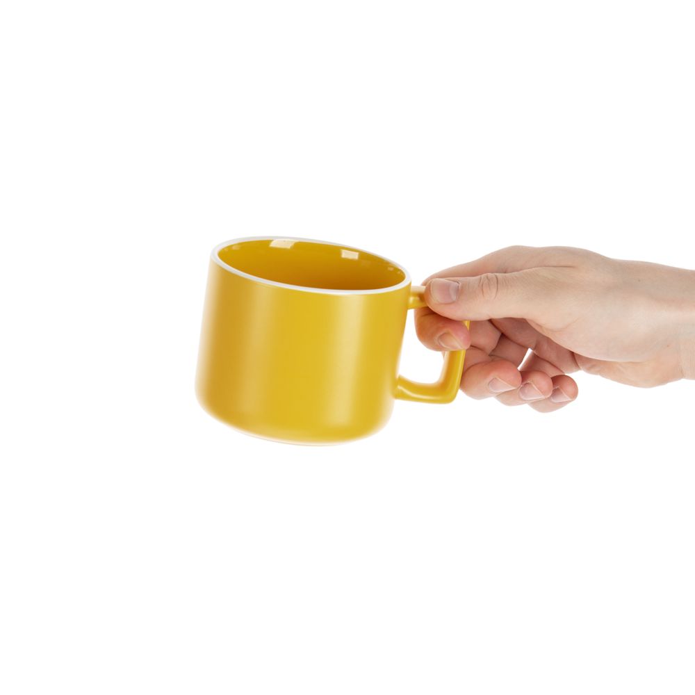 Чашка Fusion, ver.2, желтая-2