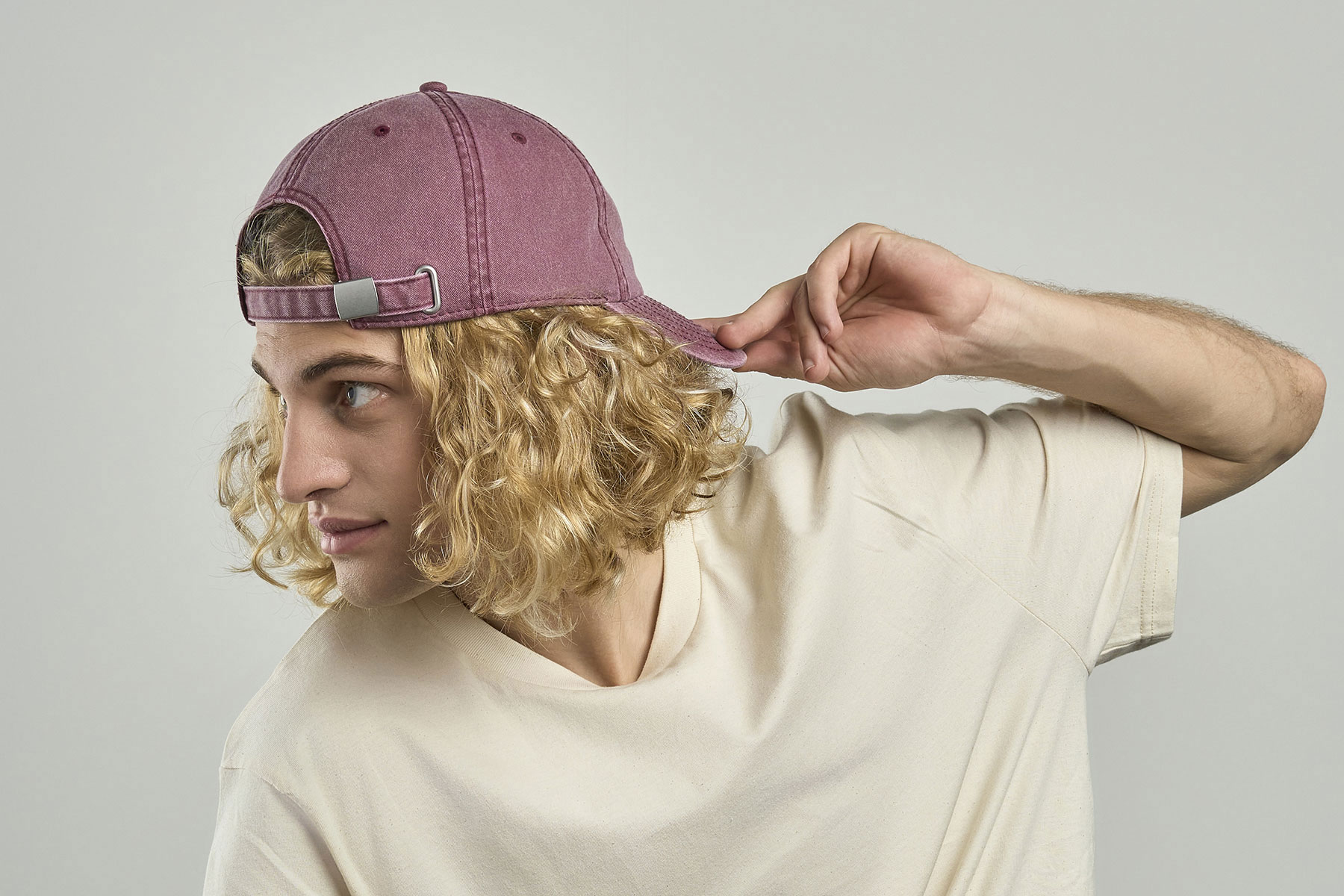 Бейсболка винтажная DIGG, 6 клиньев, металлическая застежка, черный-5