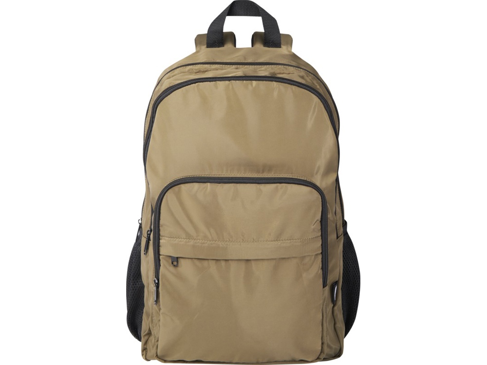 Рюкзак для ноутбука Trend Plus 15GRS из переработанного материала объемом 20 литров, зеленый лесной-1