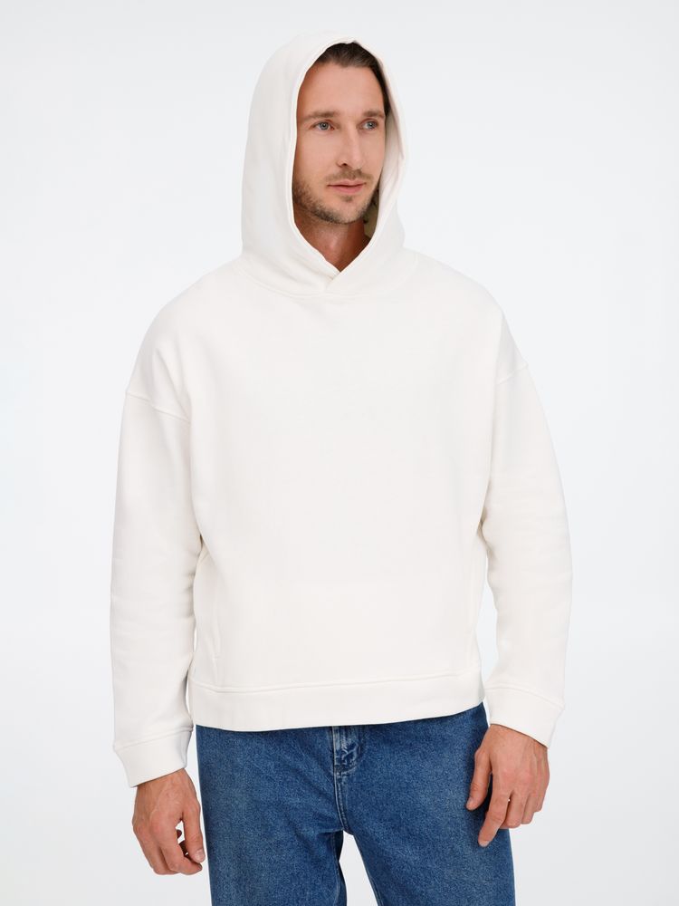 Худи оверсайз унисекс Tolla, молочное-5