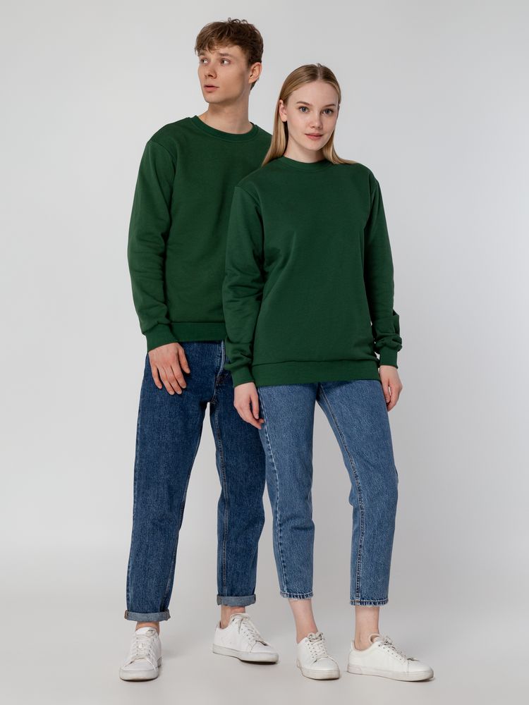 Толстовка Unit Toima Heavy, темно-зеленая-7