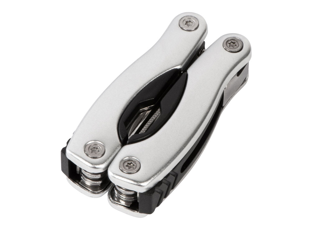 Подарочный набор Scout с многофункциональным ножом и фонариком, серебристый-3