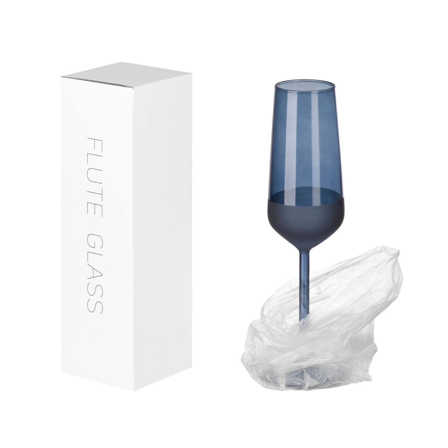 Бокал для шампанского Sapphire, синий-4