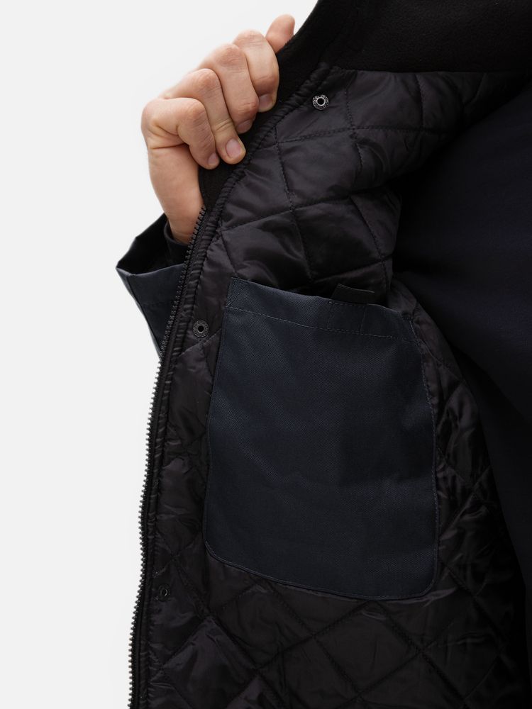 Куртка на стеганой подкладке Robyn, темно-синяя-4