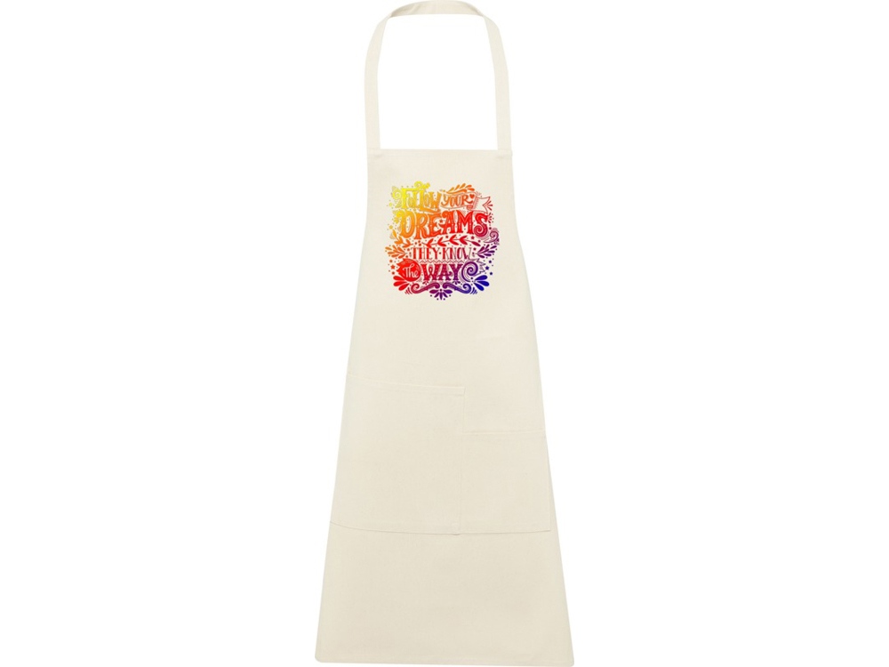 Khana Хлопковый фартук плотностью 280 г/м2, белый-4