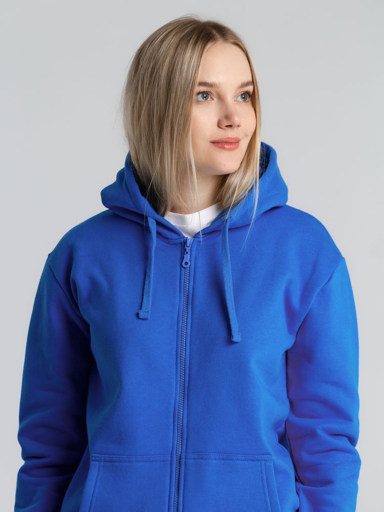 Толстовка на молнии с капюшоном Siverga Heavy 2.0, ярко-синяя-3