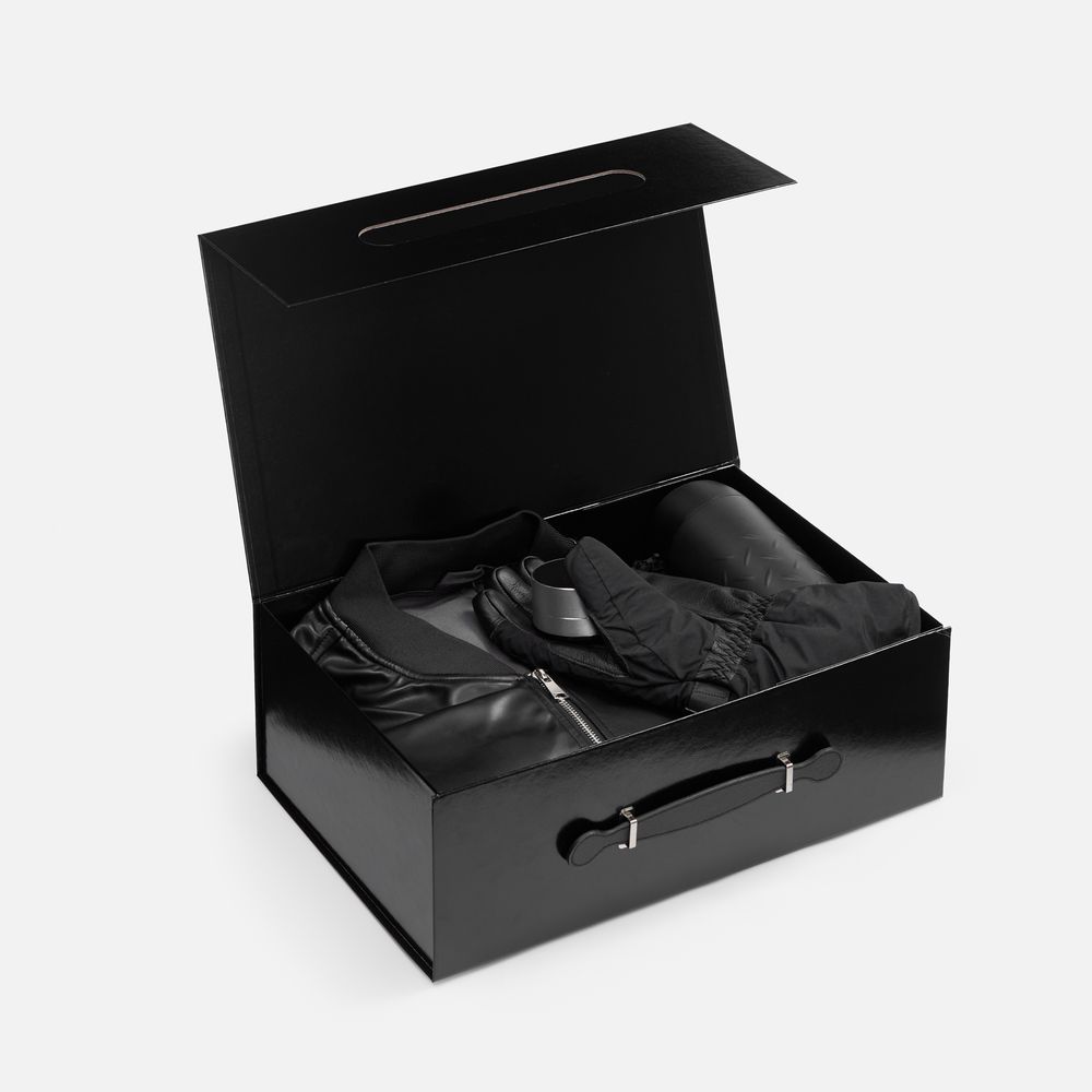 Коробка складная Holdfold, L, черная-2