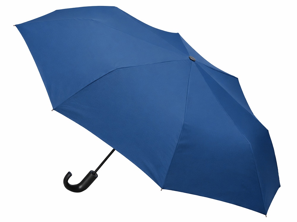 Складной зонт полуавтоматический, синий-1