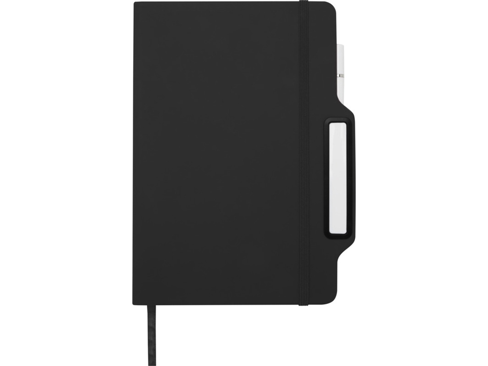 Nexus блокнот формата А5 в твердой обложке с ручкой и карандашом - сплошной черный-1