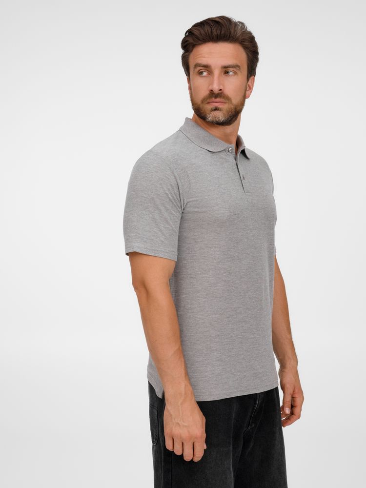 Рубашка поло унисекс Tervise, серый меланж-2