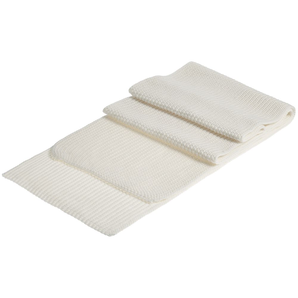 Шарф Nordkyn, белый (молочный)-2