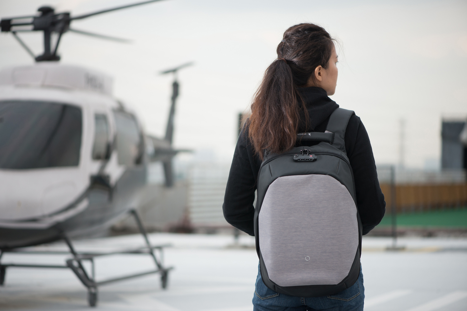 Рюкзак KORIN ClickPack 46х34х16 см, черный/серый-15