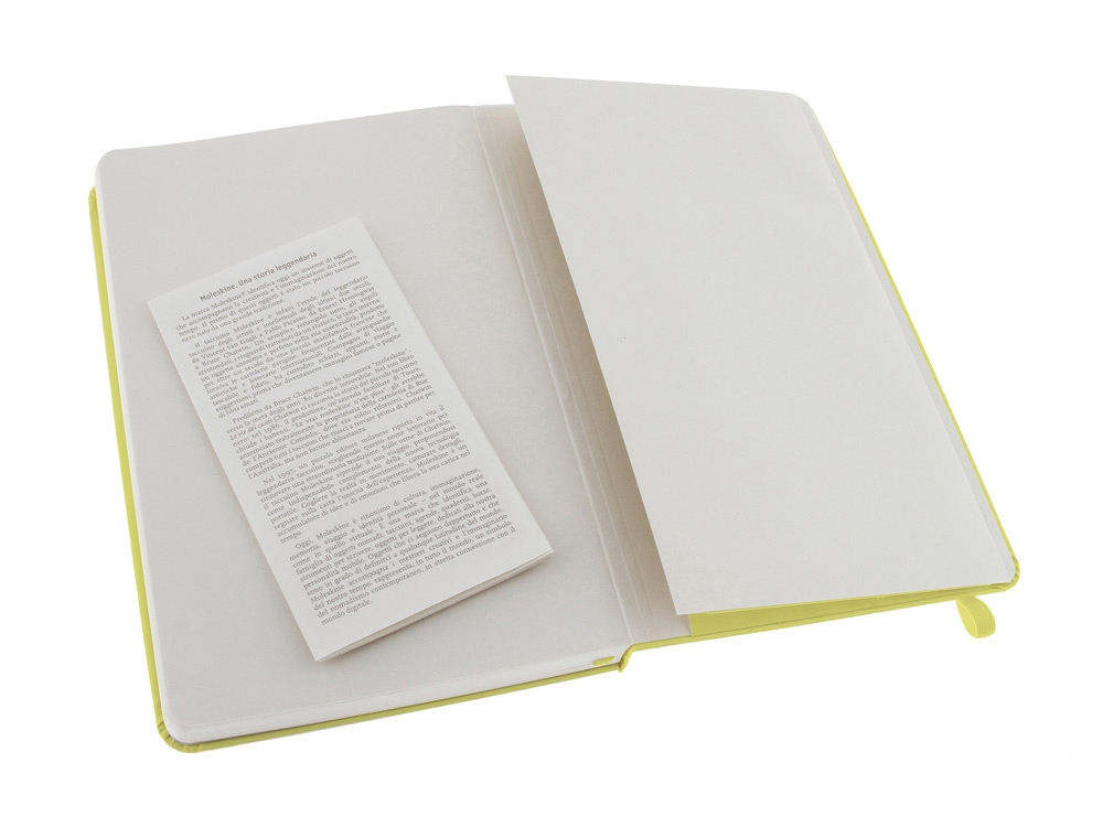 Записная книжка Moleskine Classic (в линейку) в твердой обложке, Large (13х21см), цитрусовый-3