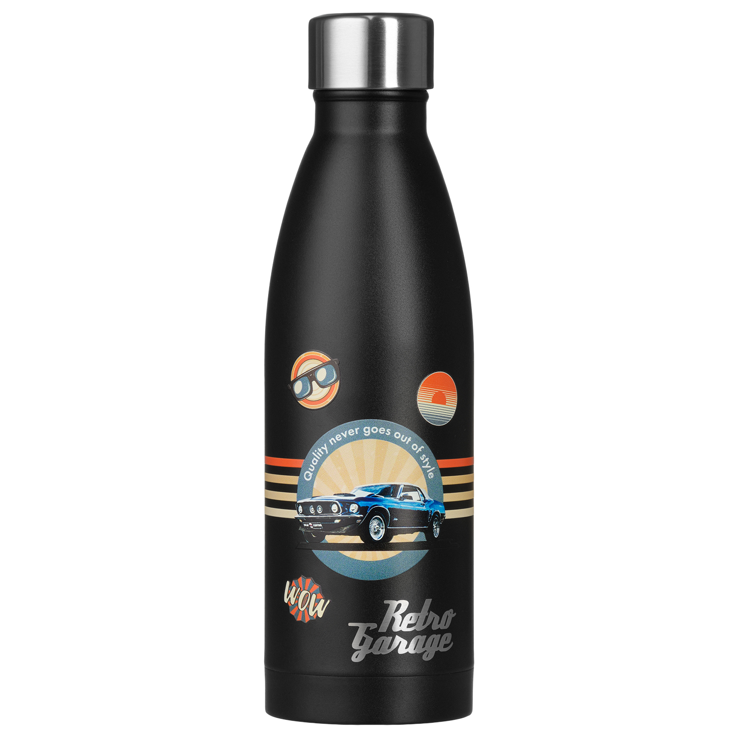 Термобутылка вакуумная герметичная Fresco, черная-8