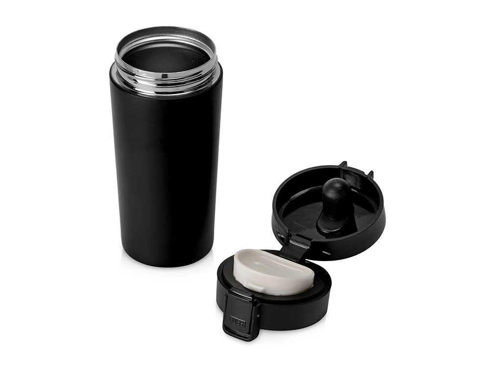 Герметичная термокружка Trigger 380мл, черный-2