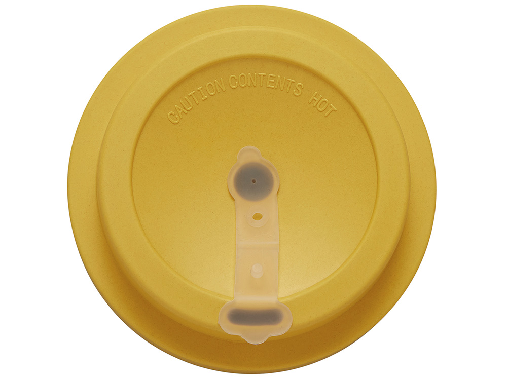 Термокружка Muffin из натуральных волокон, желтый-4