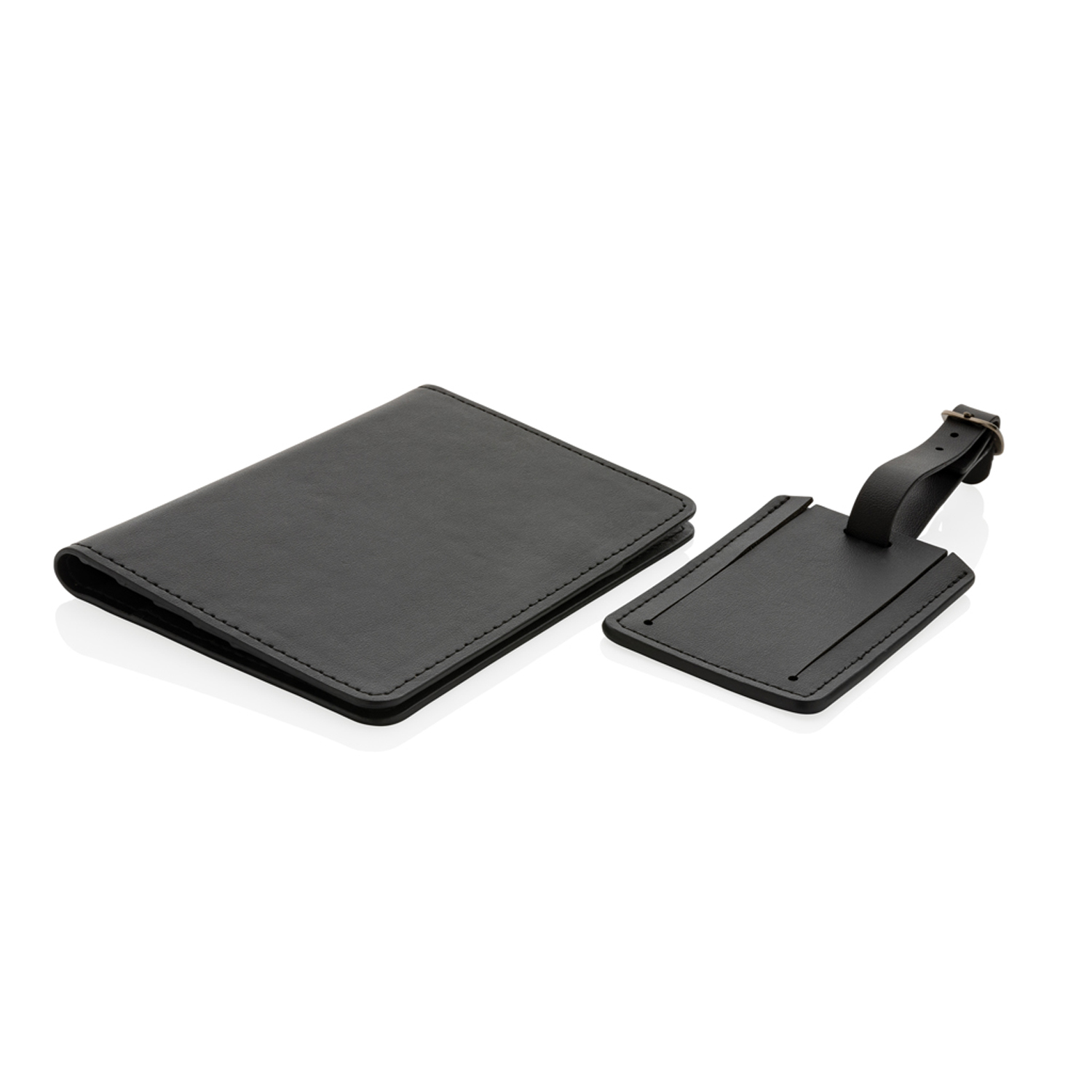 Обложка на паспорт с багажной биркой Swiss Peak из переработанного полиуретана GRS-0