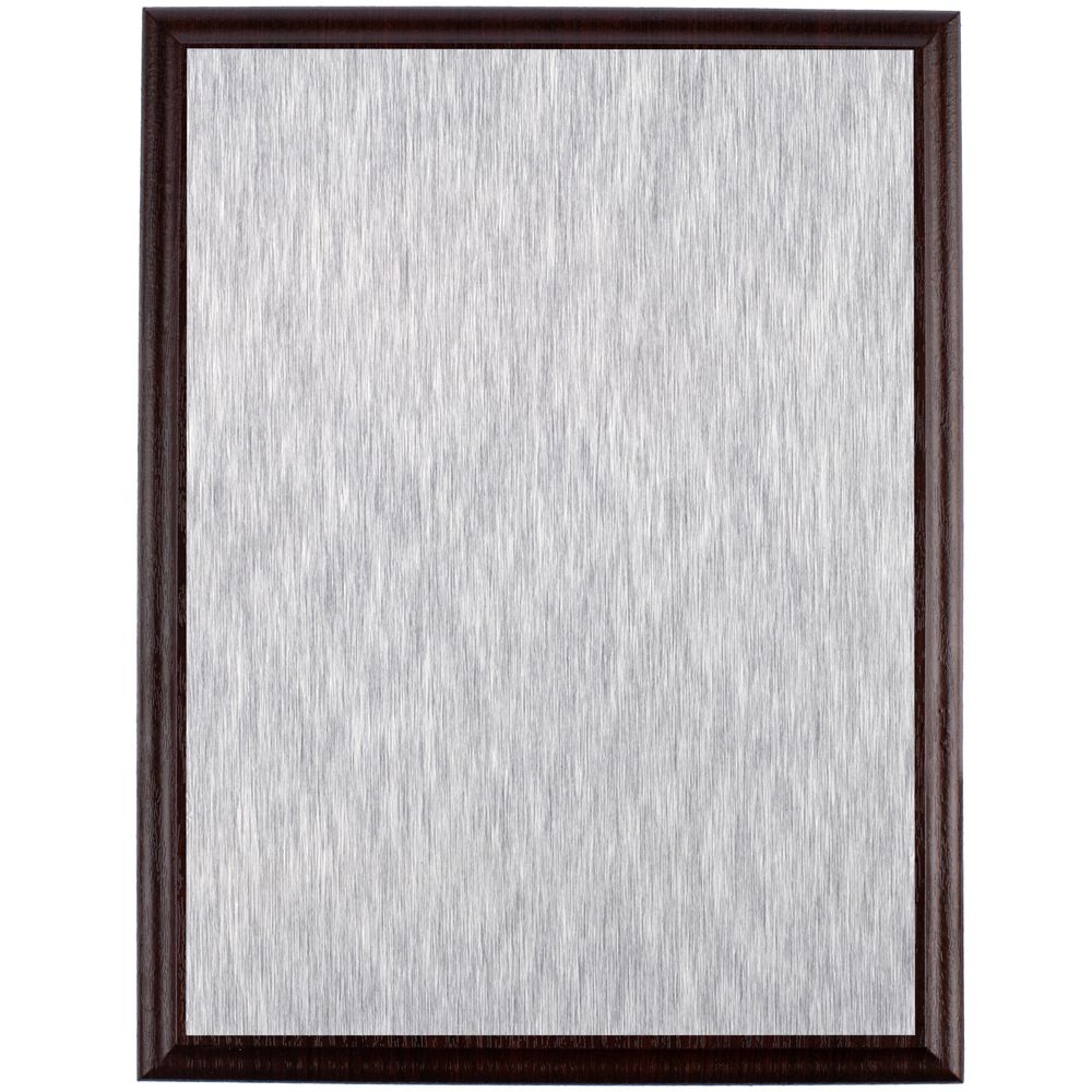 Плакетка Plaque, большая, вишня с серебристой пластиной-0