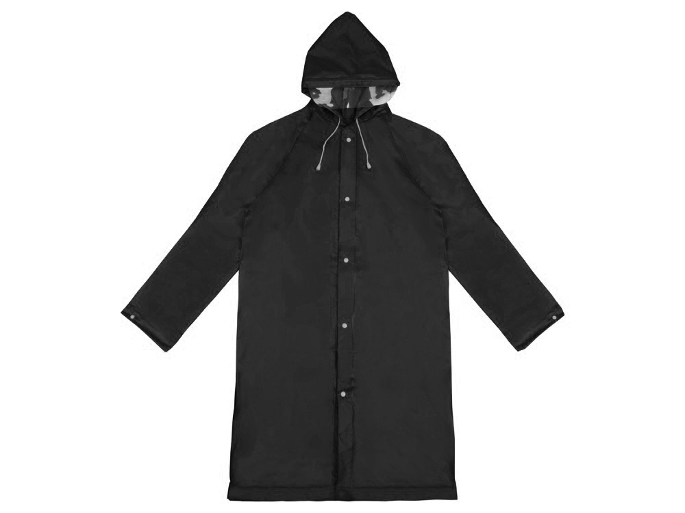 Дождевик Hawaii c чехлом унисекс, черный-2