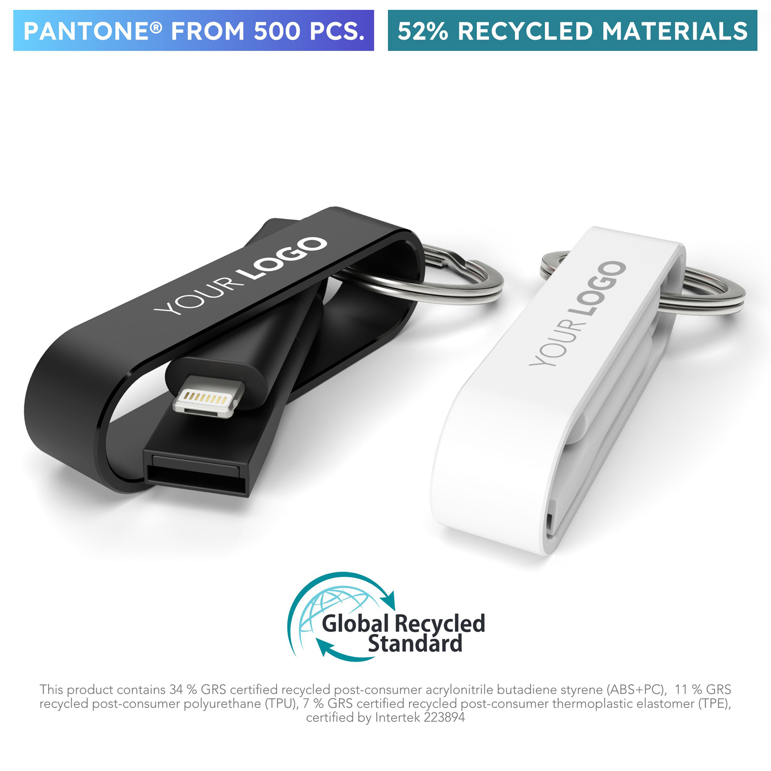 Кабель-брелок High Six Lite 6 в 1, черный-6