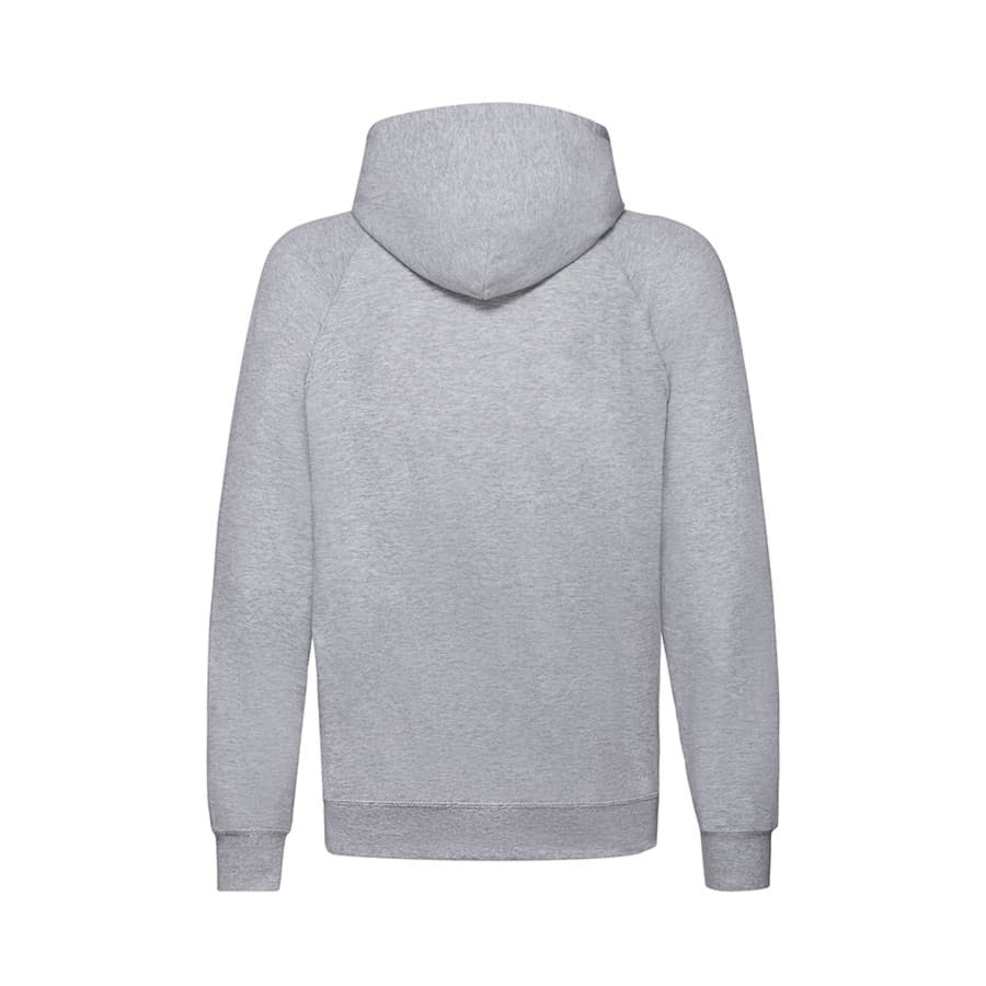 Толстовка без начеса LIGHTWEIGHT HOODED SWEAT 240, серый меланж-5
