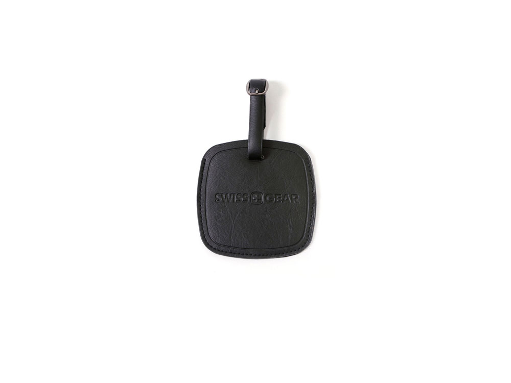 Бирка для багажа SWISSGEAR, ПВХ, 10,5 x 0,4 x 10,5 см, черный-0