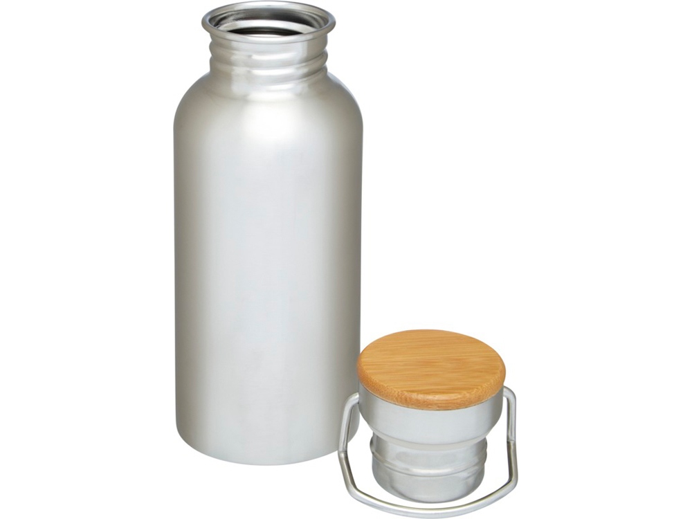 Спортивная бутылка Thor объемом 550 мл, серебристый-3