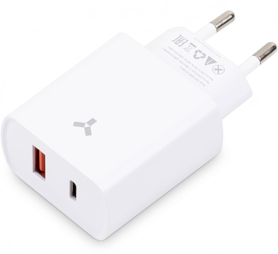 Адаптер сетевой ACCESSTYLE CRYSTAL 20 WUT, белый, белый-1