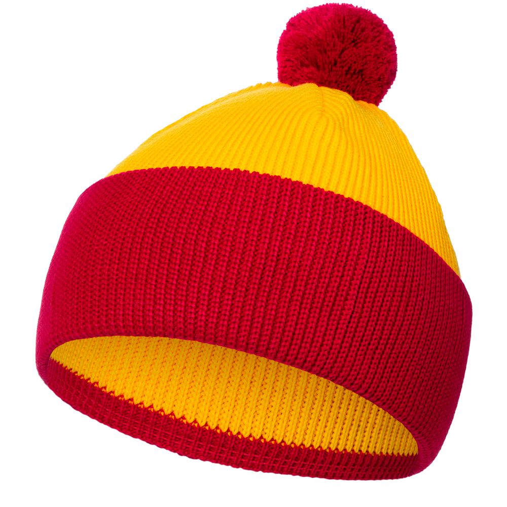 Шапка Snappy, желтая с красным-0