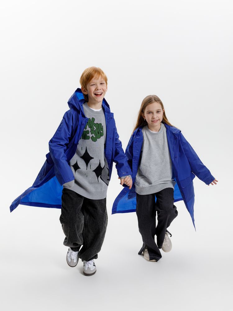 Дождевик детский RainDrop Kids, ярко-синий-8