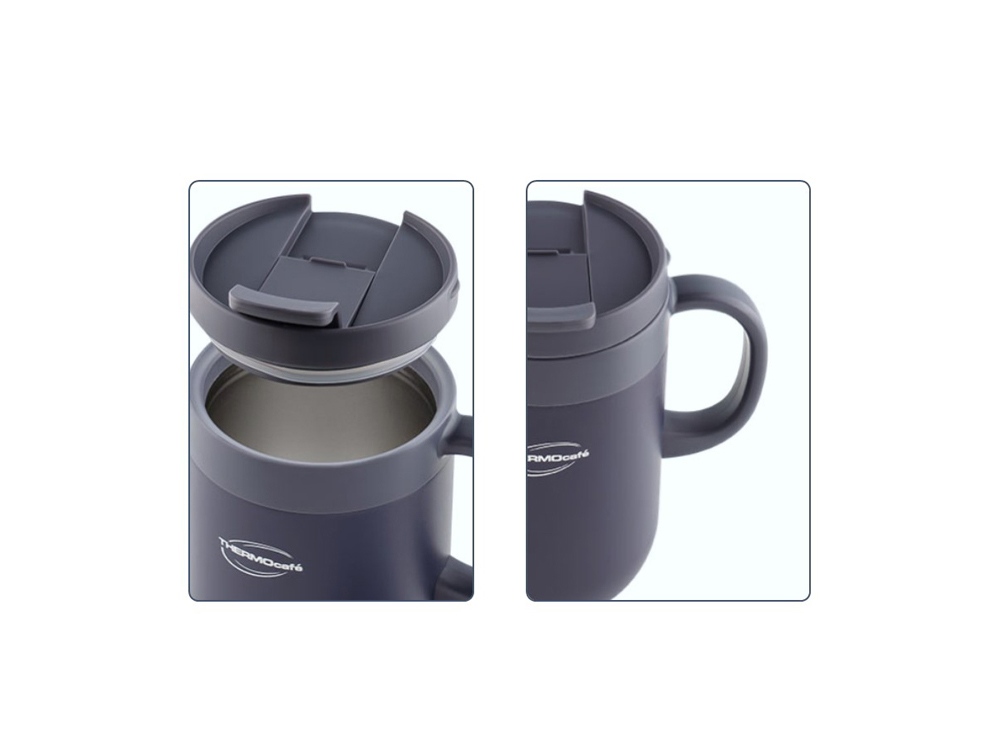 Термокружка из нерж. стали тм THERMOcafe TCCM-460SY (OGY) 0,46L-2