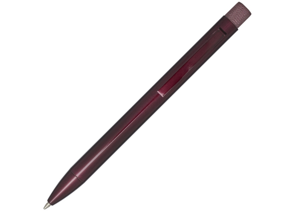 Beatriz шариковая ручка из переработанной латуни - Бургунди, черные чернила-0