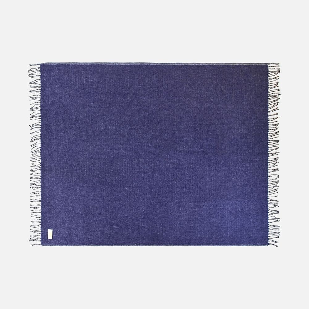 Плед Devika, синий с серым-1