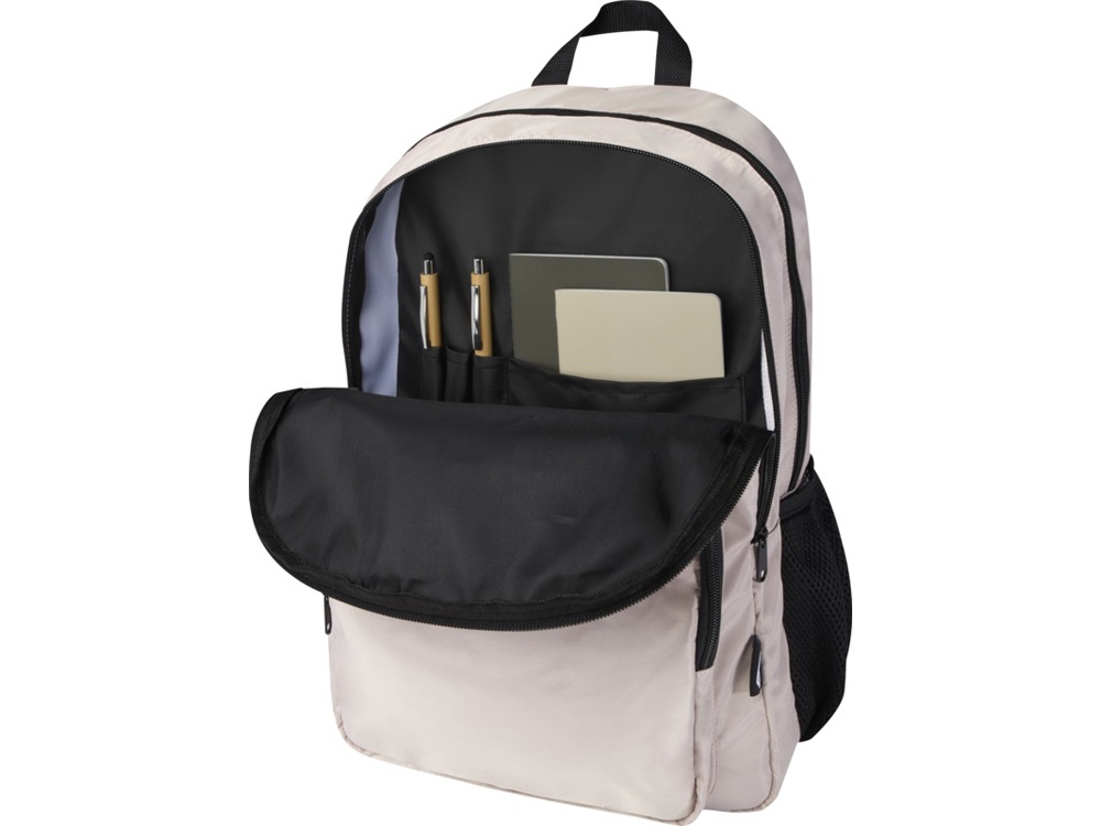 Рюкзак для ноутбука Trend Plus 15GRS из переработанного материала объемом 20 литров, овсяный-5