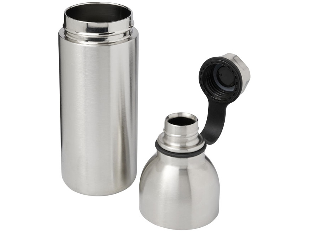 Медная спортивная бутылка с вакуумной изоляцией Koln объемом 590 мл, серебристый-2