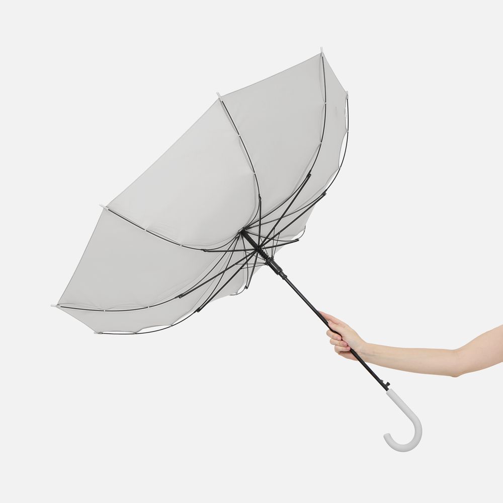 Зонт-трость Jolly Brolly, светло-серый-5