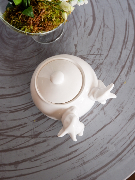 Сахарница с кроликами (NEW), Белый-3