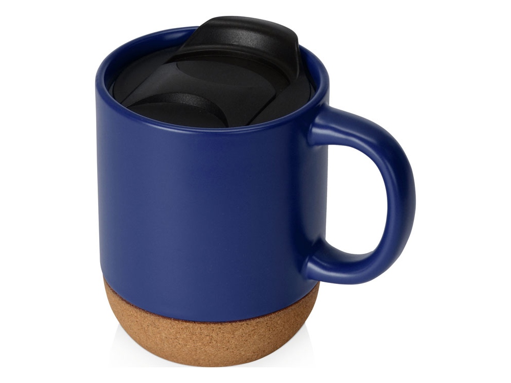 Подарочный набор c пледом, кружкой и вареньем, синий-6