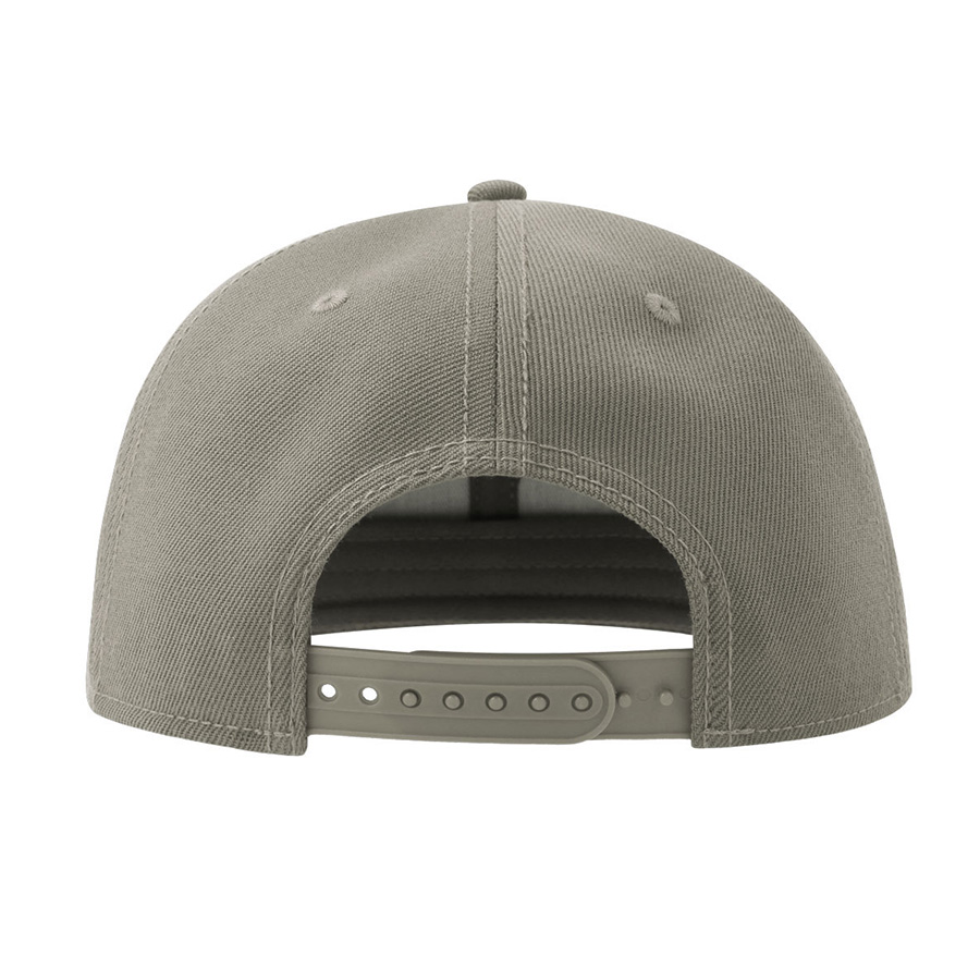 Бейсболка SNAP BACK-S, 6 клиньев, пластиковая застежка, серый-6