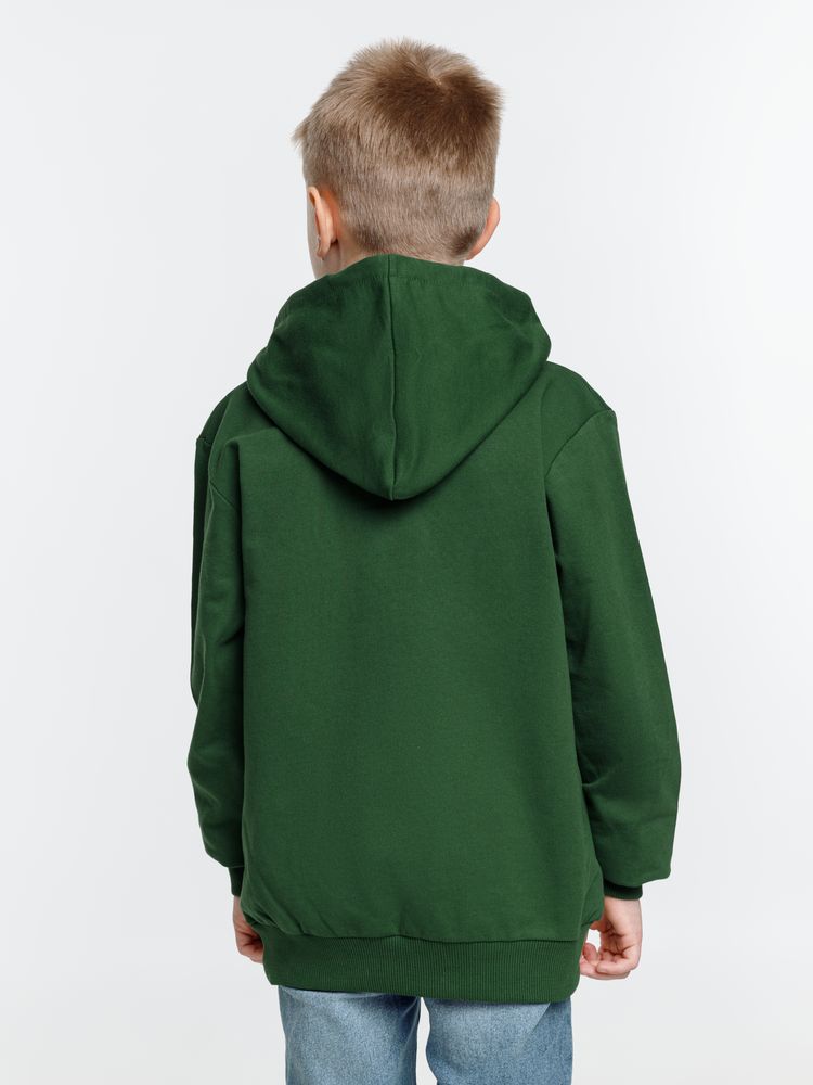 Худи детское Kirenga Kids 2.0, темно-зеленое-6