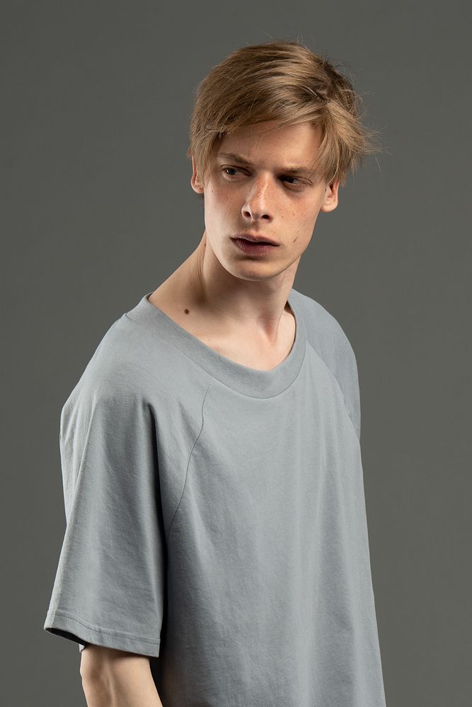 Футболка унисекс оверсайз T2, серая-2
