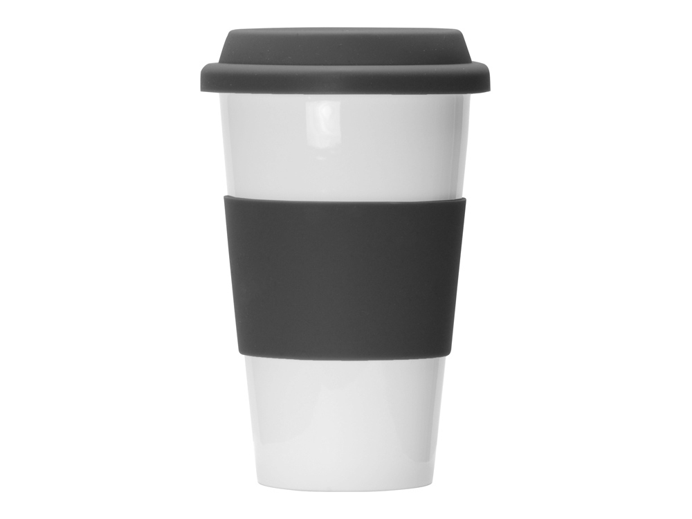 Фарфоровая кружка с двойными стенками Toronto, 300 мл, серый-2