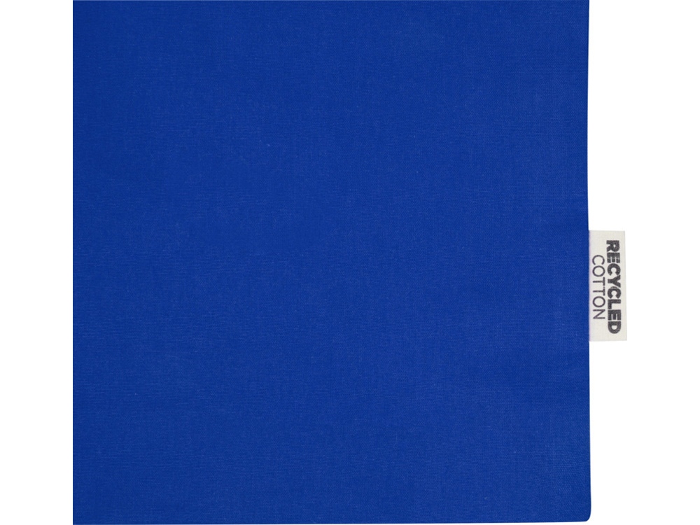 Madras эко- сумка с ластовицей из переработанного хлопка, сертифицированного согласно GRS, плотностью 140 г/м² - Ярко-синий-4