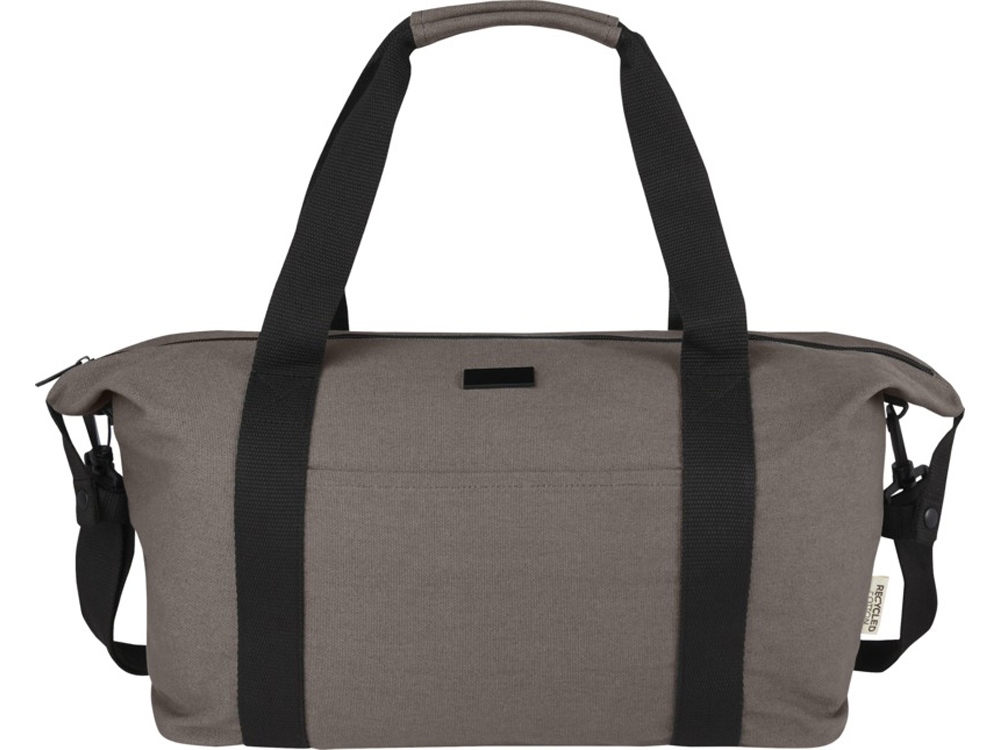 Спортивная сумка Joey из брезента, переработанного по стандарту GRS, объемом 25 л, серый-1